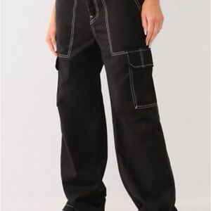 True Religion Black Wide Leg Pants